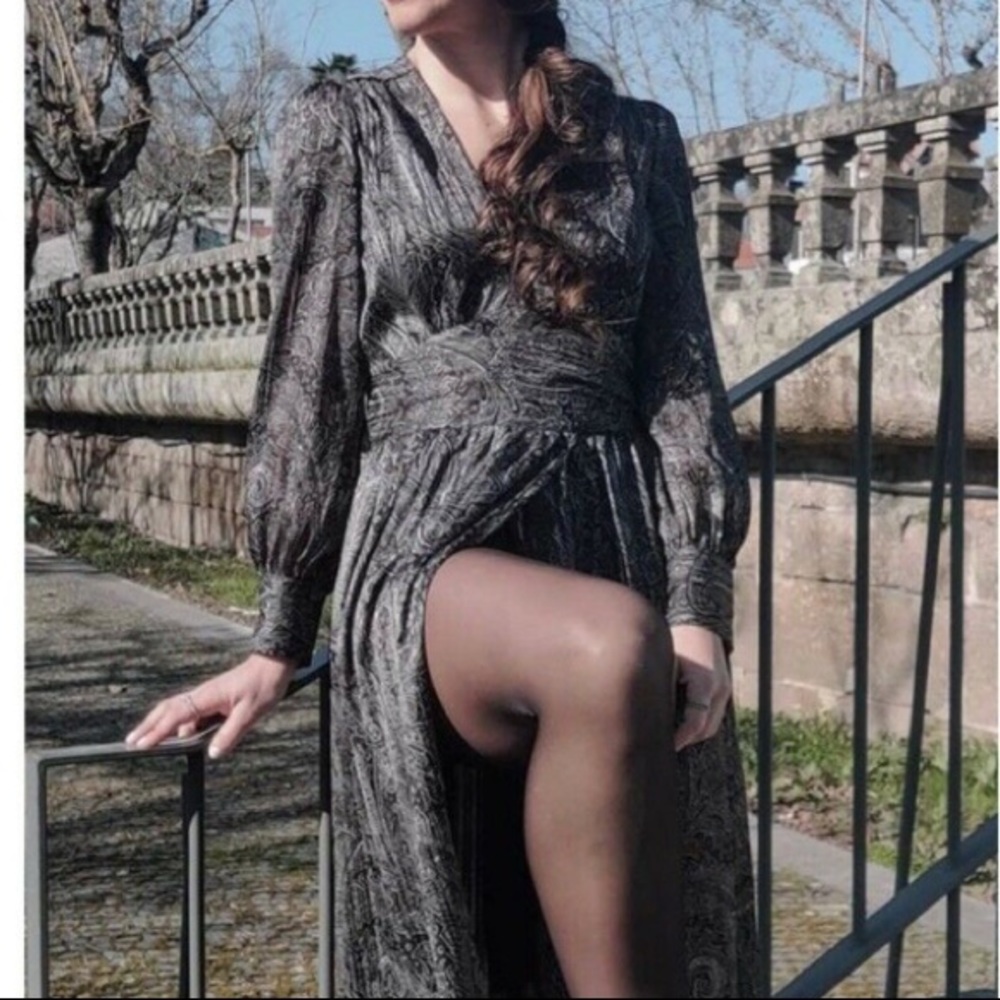 Zara Long Print Dress
